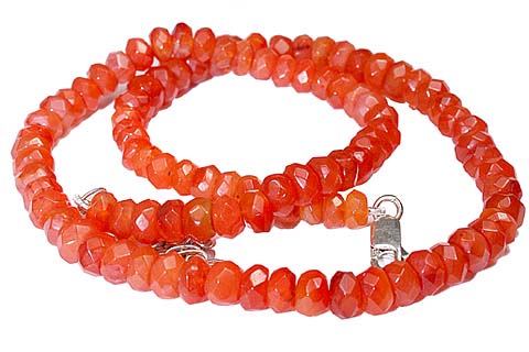 Design 5240: orange carnelian necklaces