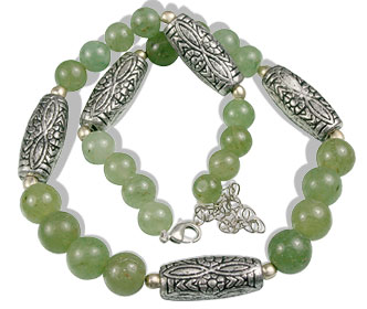 Design 5500: green aventurine necklaces