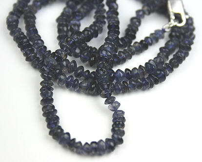 Design 568: blue iolite necklaces