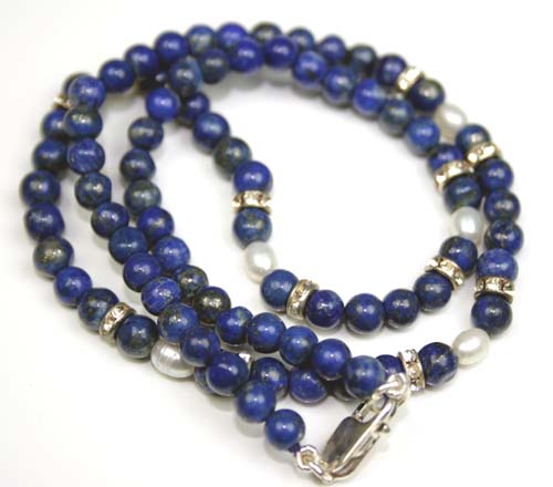 Design 604: blue lapis lazuli necklaces