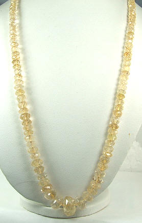 Design 6469: yellow citrine necklaces