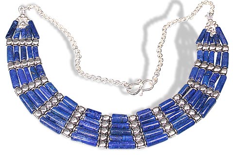 Design 685: blue lapis lazuli choker necklaces