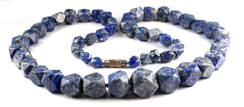 Design 6966: blue lapis lazuli necklaces