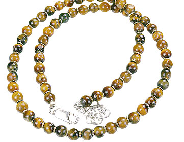 Design 702: brown tiger eye necklaces