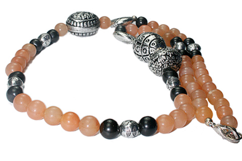 Design 7497: multi-color multi-stone necklaces