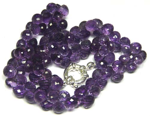Design 7567: Purple amethyst necklaces