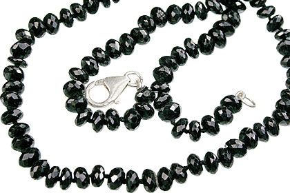 Design 7586: black black spinel necklaces