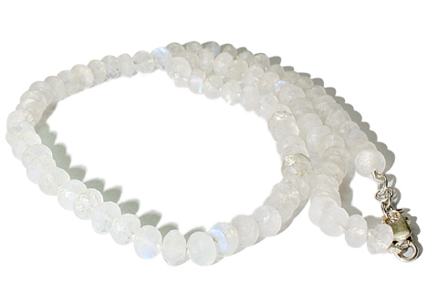Design 7588: white moonstone necklaces