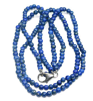 Design 7987: blue lapis lazuli multistrand necklaces