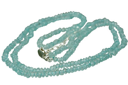 Design 8021: blue aquamarine multistrand necklaces