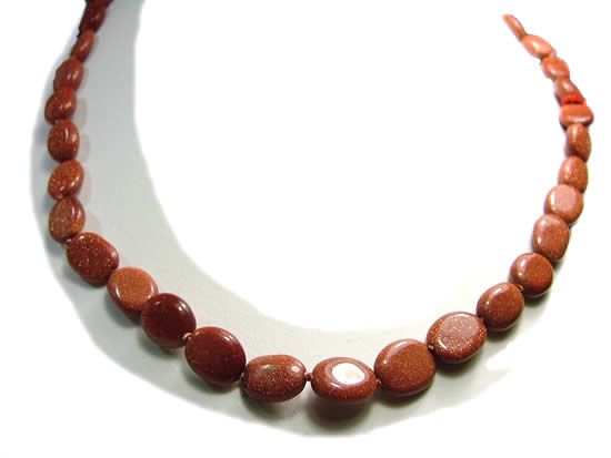 Design 835: brown goldstone necklaces