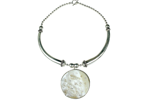 Design 9012: White cubic zirconia necklaces