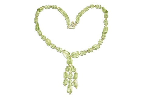 Design 9091: green green amethyst contemporary necklaces