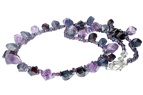 Design 9202: purple amethyst necklaces