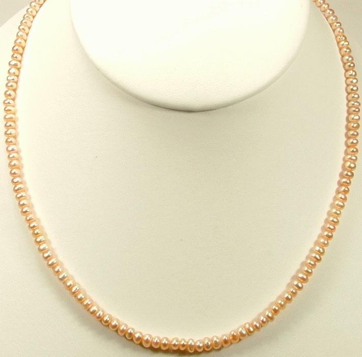 Design 932: pink pearl necklaces