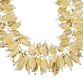 Design 15041: yellow,multi-color aventurine necklaces