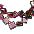 32: Beaded Red garnet necklaces