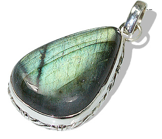 Design 1028: green labradorite drop pendants