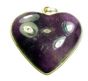 Design 1034: purple amethyst heart pendants