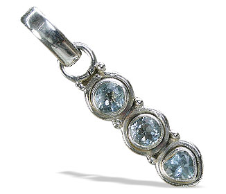 Design 10816: blue blue topaz pendants