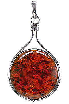 Design 1252: orange amber pendants
