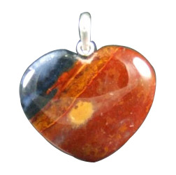 Design 1330: red jasper heart pendants