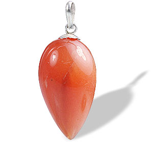 Design 1333: orange aventurine drop pendants