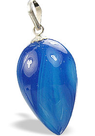 Design 1344: blue onyx drop pendants