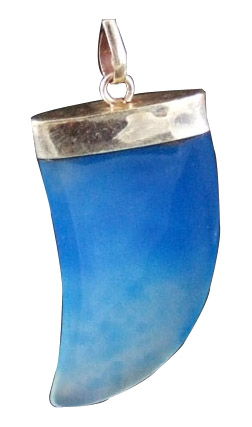 Design 1351: blue onyx claw pendants