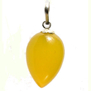 Design 1352: yellow onyx drop pendants