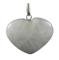 Design 1354: white onyx heart pendants
