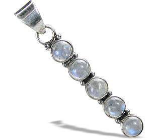 Design 14609: blue,white moonstone pendants