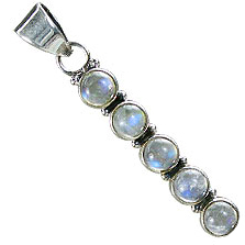Design 14619: blue,white moonstone pendants