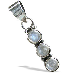 Design 14661: blue,white moonstone contemporary pendants