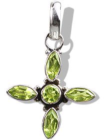 Design 1467: green peridot pendants