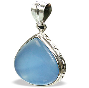Design 15456: blue chalcedony pendants
