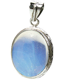 Design 15457: blue,white opalite pendants