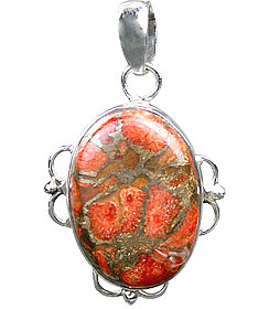 Design 15872: brown,green,red jasper american-southwest pendants