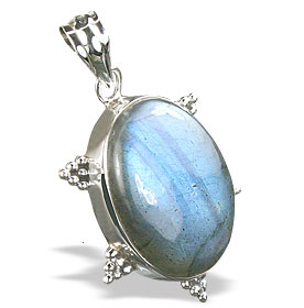 Design 15907: blue,green labradorite classic pendants