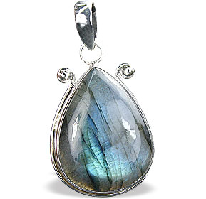 Design 15908: blue,green labradorite contemporary pendants