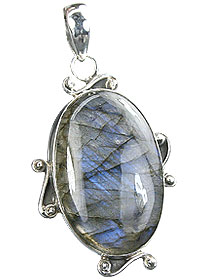 Design 15913: blue,green labradorite contemporary pendants