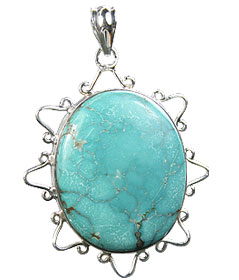 Design 16004: green chrysoprase flower pendants