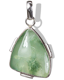 Design 1650: green prehnite pendants