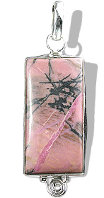 Design 1651: pink,red rhodonite pendants