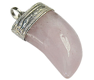 Design 16692: pink rose quartz pendants