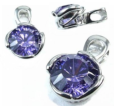 Design 1675: purple amethyst pendants