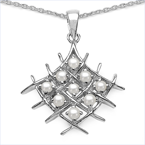Design 16817: white opal pendants