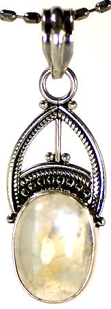 Design 17130: white moonstone pendants