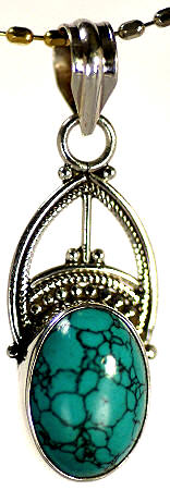 Design 17148: blue turquoise pendants