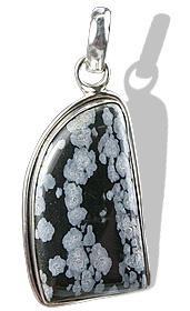 Design 1723: black obsidian pendants